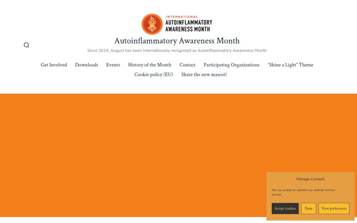 Екранна снимка на autoinflammatorymonth.org