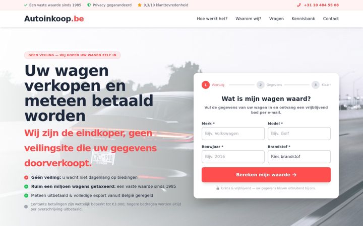 Zrzut ekranu autoinkoop.be