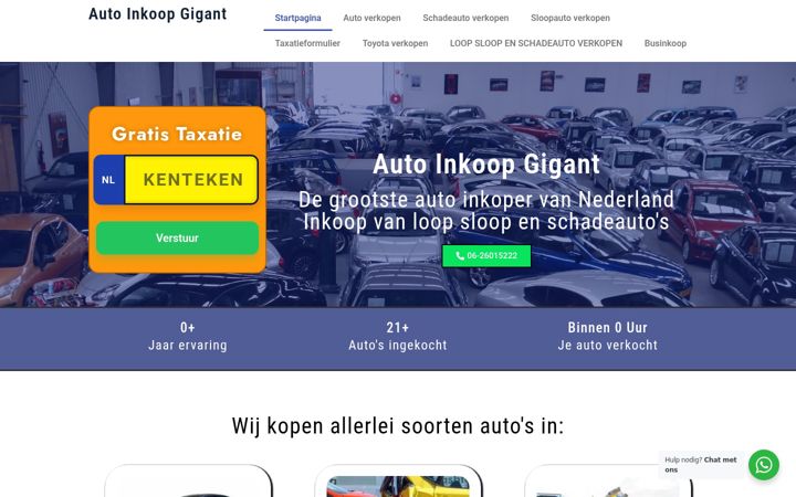 Screenshot of autoinkoopgigant.nl