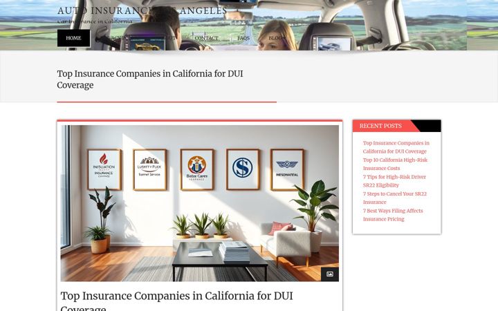 Screenshot of autoinsurancelosangeles.net