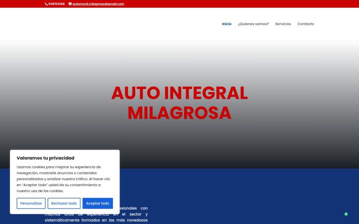 Screenshot of autointegralmilagrosa.com