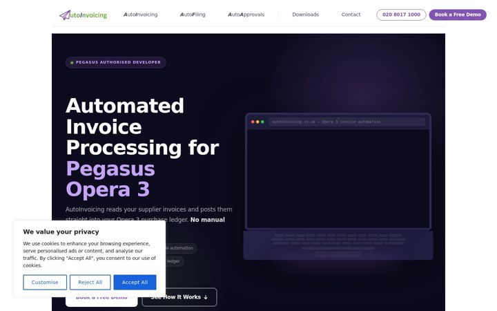 Screenshot di autoinvoicing.co.uk