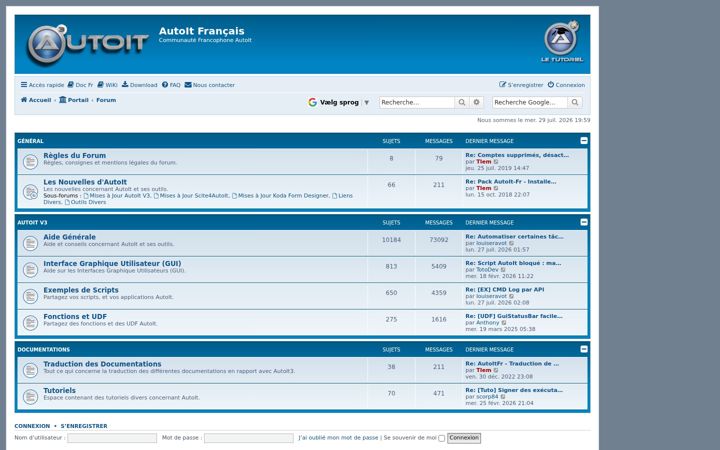Képernyőkép: autoitscript.fr