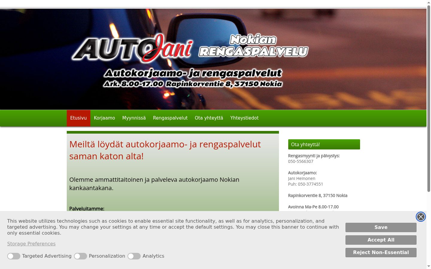 Ekraanipilt nõusolekubännerist, mida näidati enne mis tahes suhtlust