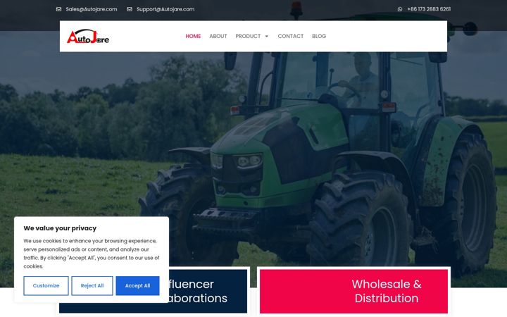 Skærmbillede af autojare.com