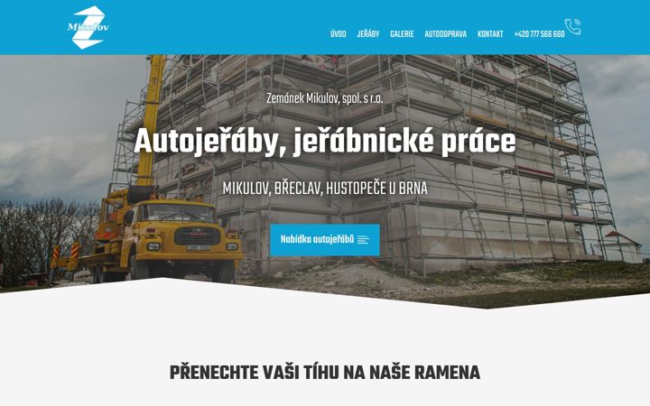 Skjámynd af autojerabmikulov.cz