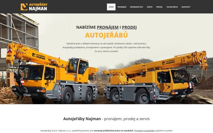 Screenshot of autojeraby-najman.cz