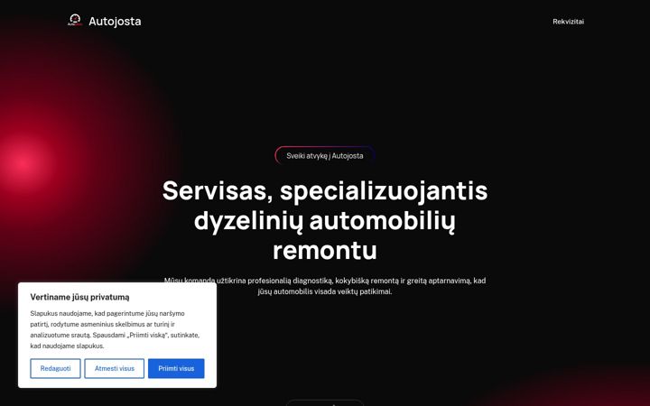 Screenshot of autojosta.lt