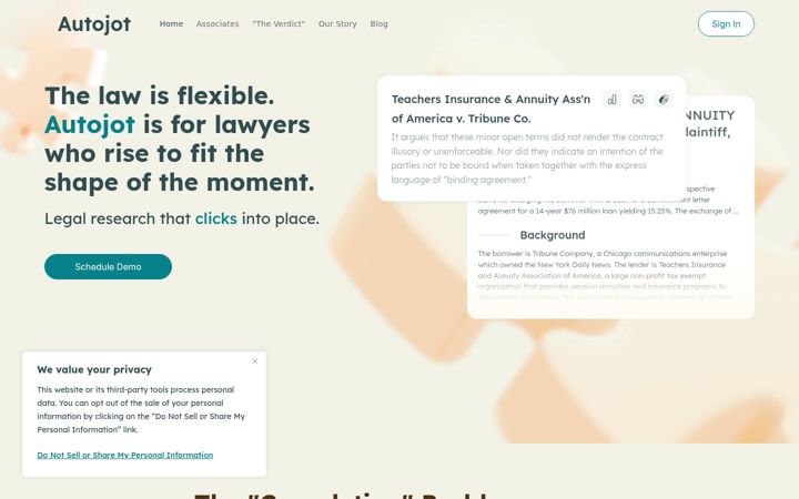 Screenshot of autojot.com