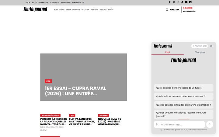 Screenshot of autojournal.fr