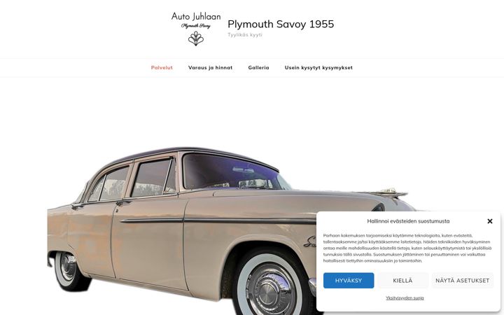 Screenshot of autojuhlaan.fi