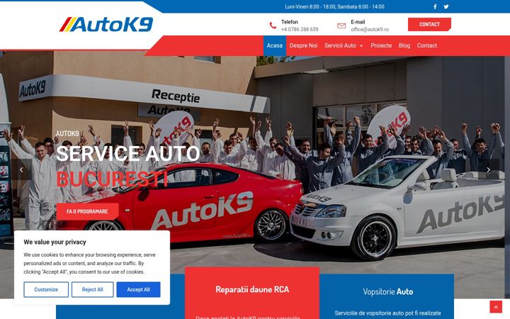 Screenshot of autok9.ro