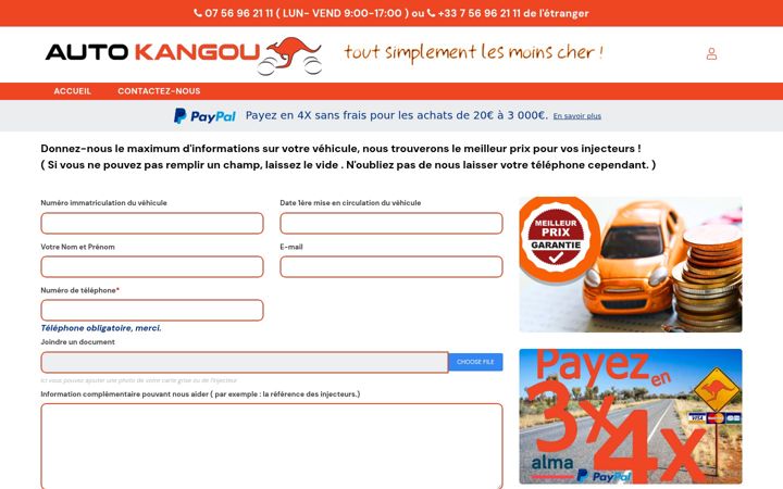 Screenshot of autokangou.com