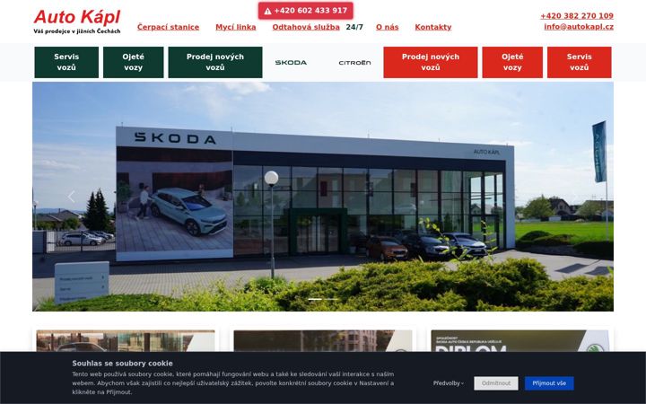 Screenshot of autokapl.cz