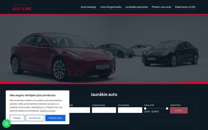 Screenshot of autokare.lv