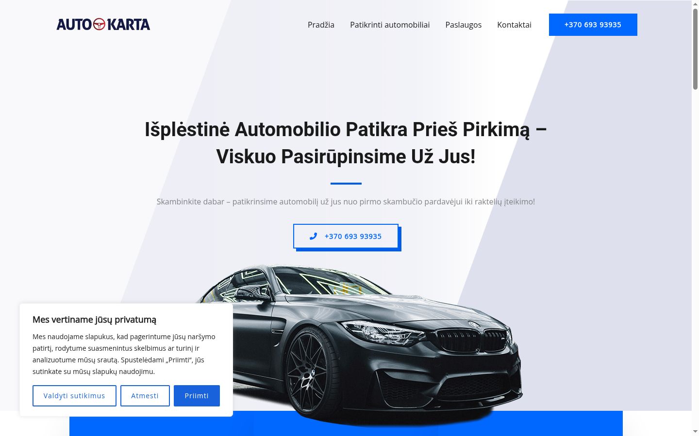Képernyőkép a bármilyen interakció előtt megjelenő hozzájárulási bannerről