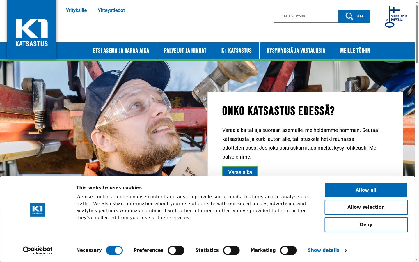 Zrzut ekranu banera zgody wyświetlanego przed jakąkolwiek interakcją