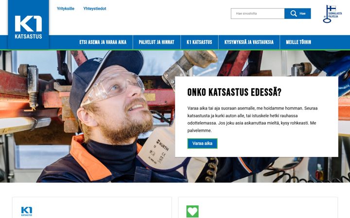 Screenshot of autokatsastus.fi