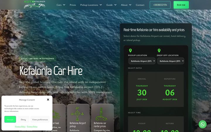 Screenshot of autokefalonia.com