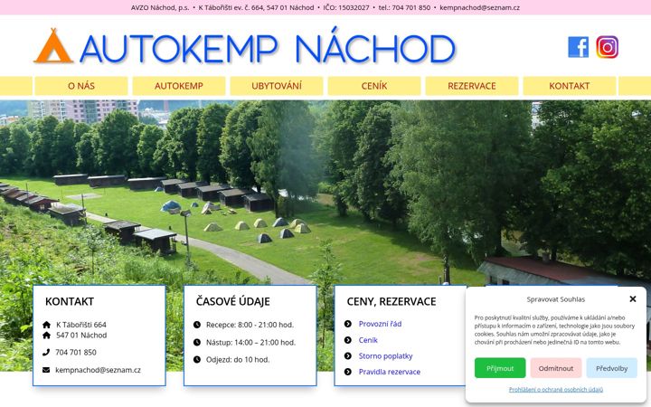 Screenshot of autokempnachod.cz