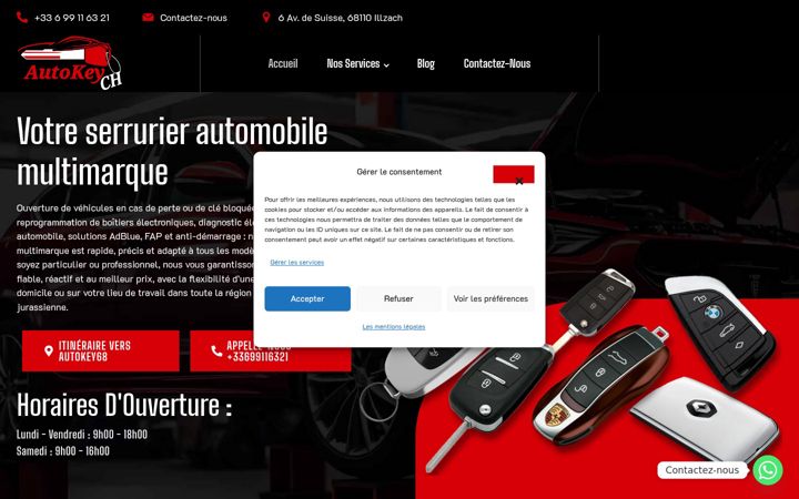 Screenshot of autokey.ch