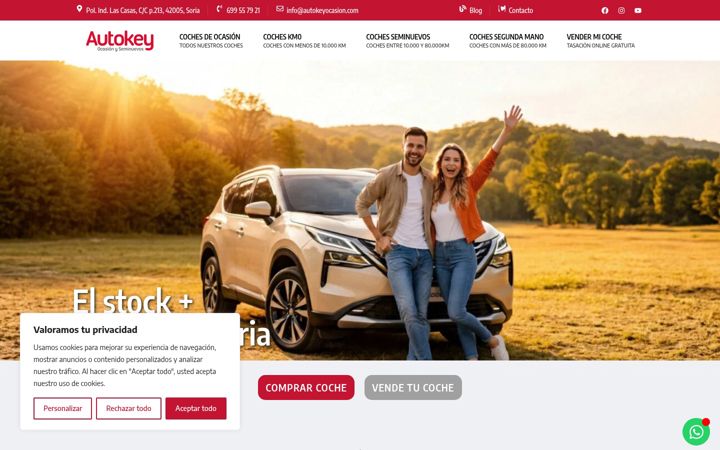 Screenshot of autokeyocasion.com