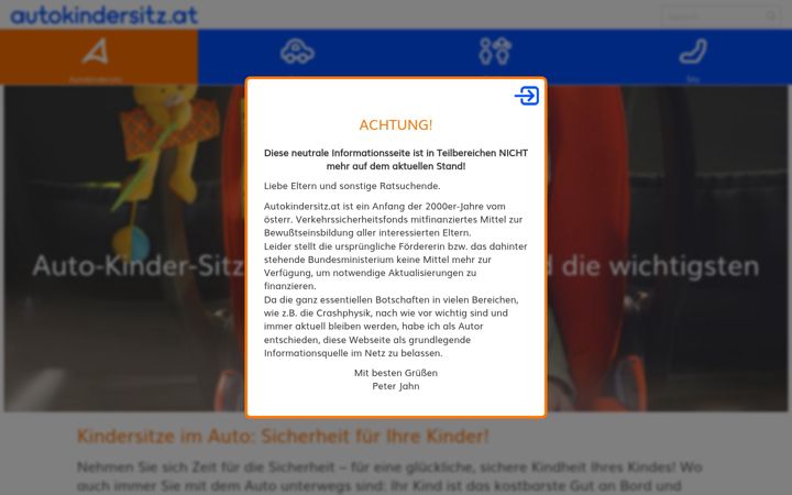 Screenshot of autokindersitz.at