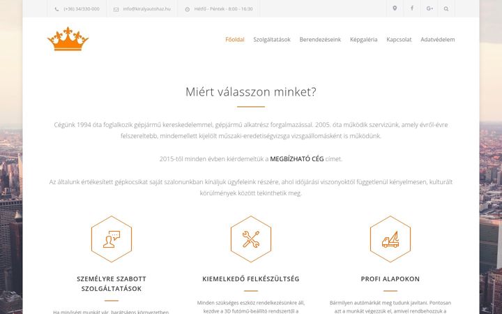 Screenshot of autokiraly.hu