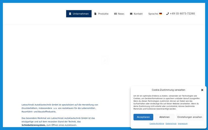 Zrzut ekranu autoklavtechnik.de