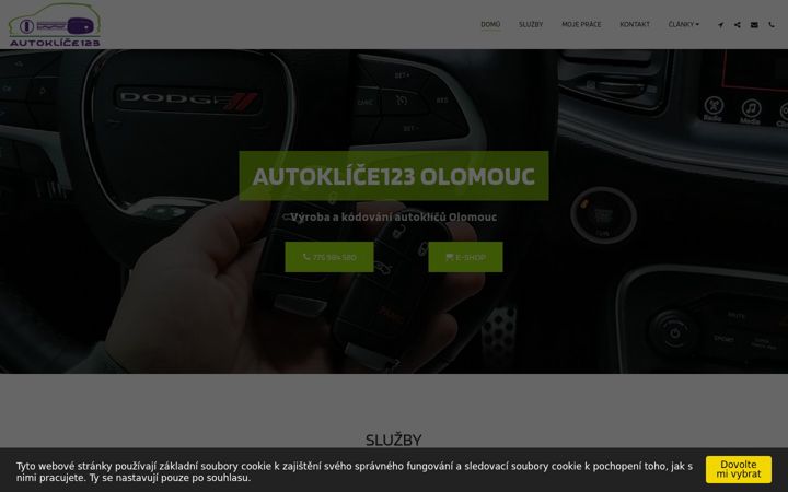Zrzut ekranu autokliceolomouc.cz