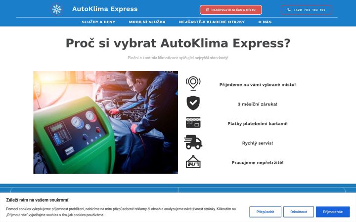 Screenshot of autoklimaexpress.cz