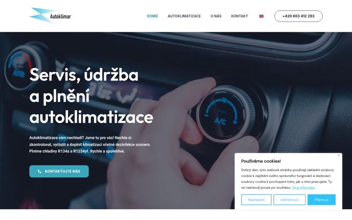 Snimka zaslona za autoklimar.cz