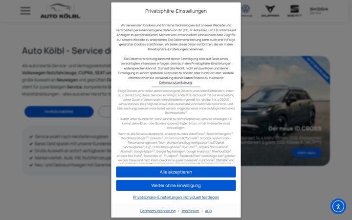 Screenshot of autokoelbl.de