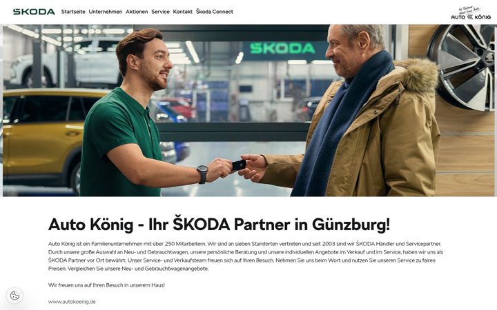 Screenshot of autokoenig.skoda-auto.de