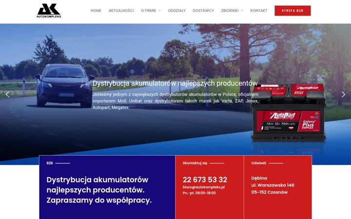 Screenshot van autokompleks.pl