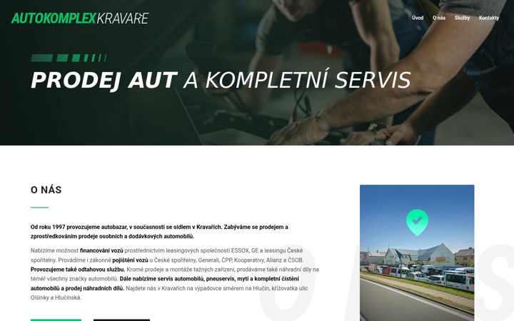 Screenshot of autokomplex-kravare.cz