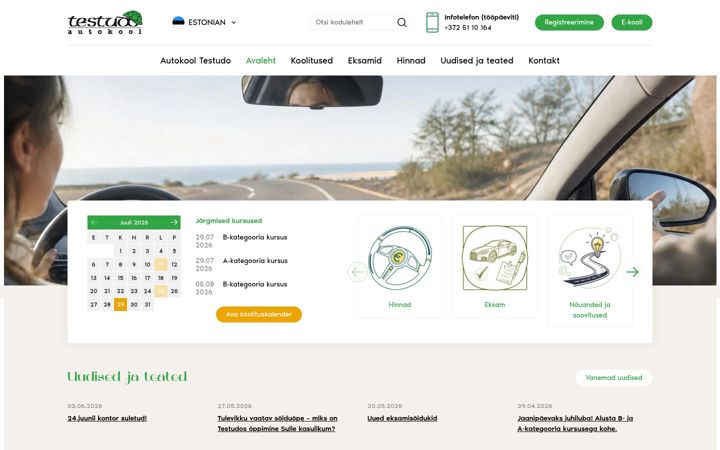 Screenshot van autokooltestudo.ee