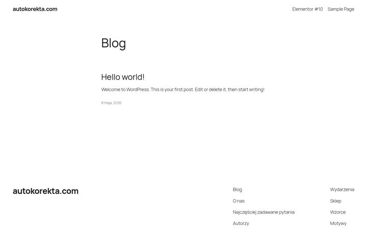 Screenshot of autokorekta.com