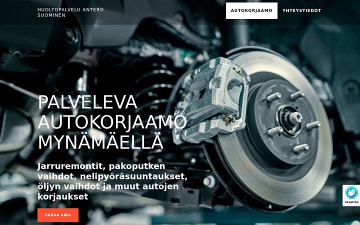 Screenshot of autokorjaamosuominen.fi