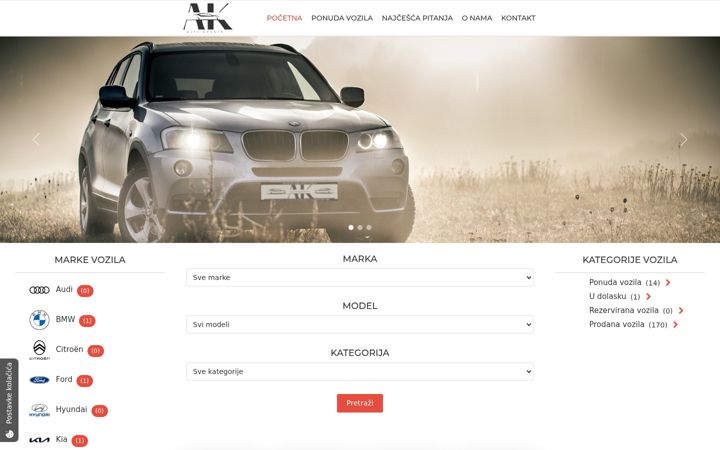 Screenshot of autokorner.hr