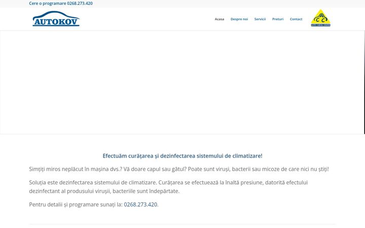 Screenshot of autokov.ro
