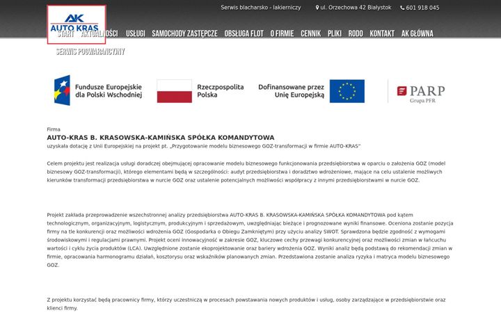 Screenshot of autokras.pl