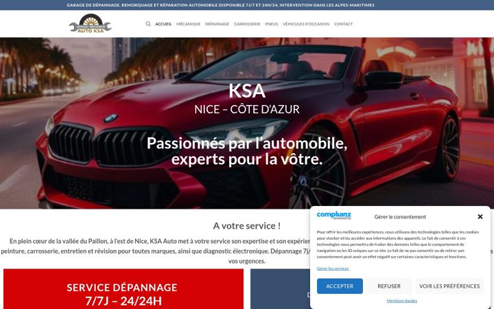 Screenshot van autoksa.fr