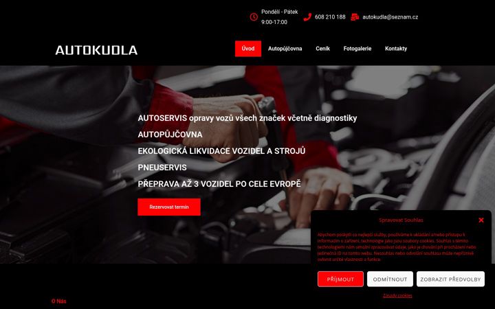 Screenshot of autokudla.cz