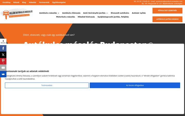Ekraanipilt saidist autokulcsmasolas.com
