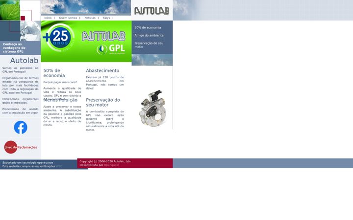 Screenshot of autolab.pt