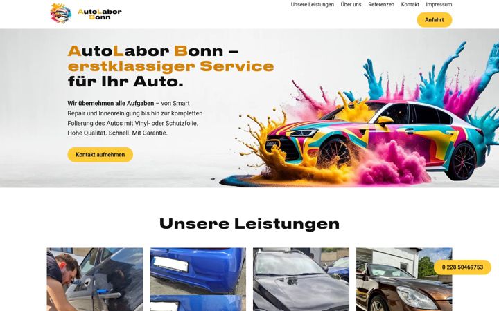 Ekraanipilt saidist autolaborbonn.de