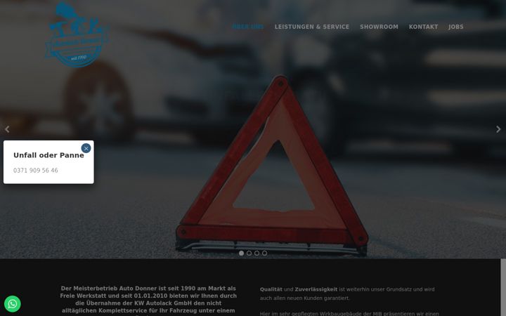 Screenshot of autolack-donner.de
