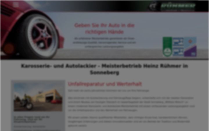 Screenshot of autolack-ruehmer.de
