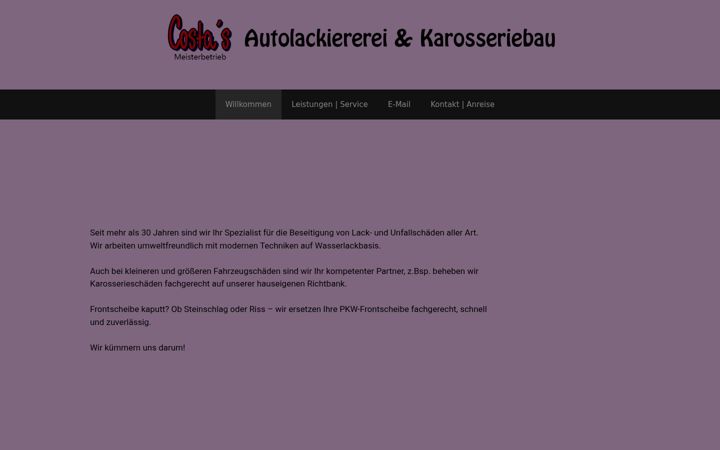 Képernyőkép: autolackiererei-costa.de